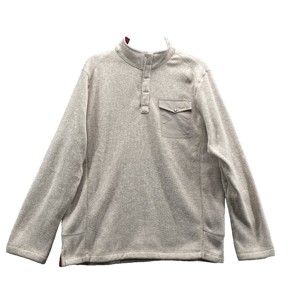 Woolrich Henley Sweater Mens Large Minimalist Outdoor Gorpcore Preppy Travel 90s
